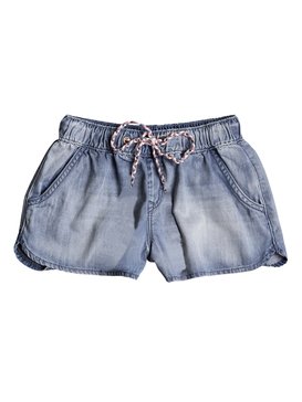 roxy, Music Never Stops - Denim Beach Shorts, MEDIUM BLUE (bgy0) Music Never Stops - Denim Beach Shorts ERGDS03035