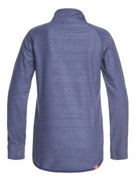 roxy, Cascade - Funktions-Fleece mit Halbreißverschluss für Mädchen 8-16, CROWN BLUE_INDIE STRIPES EMBOS (bqy7) Cascade - Technical Half-Zip Fleece for Girls 8-16 ERGFT03269