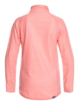 roxy, Cascade - Funktions-Fleece mit Halbreißverschluss für Mädchen 8-16, SHELL PINK_INDIE STRIPES EMBOS (mhg2) Cascade - Technical Half-Zip Fleece for Girls 8-16 ERGFT03269