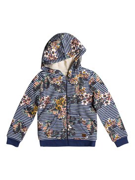 roxy, Earth Groove - Zip-Up Hoodie, MEDIEVAL BLUE BOARDWALK (bte6) Earth Groove - Zip-Up Hoodie ERGFT03294
