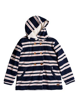 roxy, Keep On Waiting - Button-Up Hoodie, DRESS BLUES EASY HORIZONTAL (btk1) Keep On Waiting - Button-Up Hoodie ERGFT03295