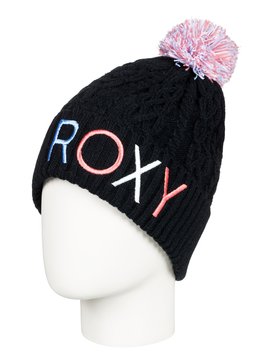 roxy, Baylee - Bommelmütze für Mädchen 8-16, TRUE BLACK (kvj0) Baylee - Pom-Pom Beanie for Girls 8-16 ERGHA03107