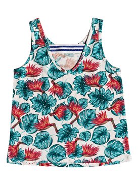 roxy, Feeling Free - Camiseta de Tirantes, MARSHMALLOW ABYSSAL TROPICAL (xwgr) Feeling Free - Vest Top ERGKT03072