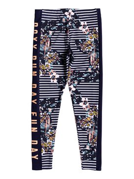 roxy, Keep In Flow - UPF 50 Surf-Leggings für Mädchen 8-16, MEDIEVAL BLUE BOARDWALK (bte6) Keep In Flow - UPF 50 Surf Leggings for Girls 8-16 ERGNP03035