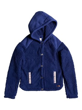 roxy, Oats To Water - Veste en Polaire, BLUE PRINT (bsq0) Oats To Water - Plush Fleece Jacket ERGPF03008