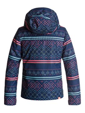 roxy, ROXY Jetty - Veste de snow, SODALITE BLUE_ASTA FAIRISLE (byb9) ROXY Jetty - Snow Jacket ERGTJ03033