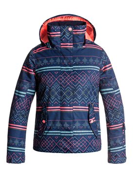roxy, ROXY Jetty - Veste de snow, SODALITE BLUE_ASTA FAIRISLE (byb9) ROXY Jetty - Snow Jacket ERGTJ03033
