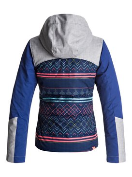 roxy, Flicker - Veste de snow, SODALITE BLUE_ASTA FAIRISLE (byb9) Flicker - Snow Jacket ERGTJ03035