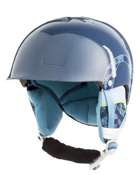 roxy, Happyland - Casque de snowboard/ski pour Fille 8-16 ans, CROWN BLUE_FREESPACE GIRL (bqy5) Happyland - Snowboard/Ski Helmet for Girls 8-16 ERGTL03010