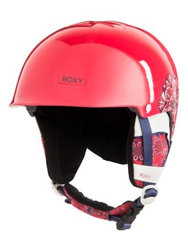roxy, Happyland - Casque de snowboard/ski pour Fille 8-16 ans, BRIGHT WHITE_SNOWFLAKES (wbb3) Happyland - Snowboard/Ski Helmet for Girls 8-16 ERGTL03010