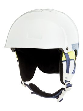 roxy, Happyland - Casque de snowboard/ski pour Fille 8-16 ans, BRIGHT WHITE_ALSKA BIRD (wbb6) Happyland - Snowboard/Ski Helmet for Girls 8-16 ERGTL03010