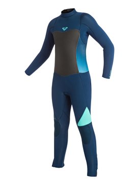 roxy, Syncro 3/2mm - Muta integrale con zip sulla schiena, BLUE PRINT (bsq0) Syncro 3/2mm - Back Zip Full Wetsuit ERGW103003