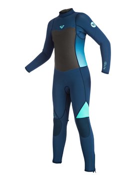 roxy, Syncro 3/2mm - Muta integrale con zip sulla schiena, BLUE PRINT (bsq0) Syncro 3/2mm - Back Zip Full Wetsuit ERGW103008