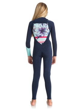 roxy, Гидрокостюм с молнией на груди 3/2mm Pop Surf, NAVY (bte0) 3/2mm Pop Surf - Chest Zip Wetsuit ERGW103021