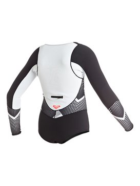 roxy, Pop Surf 1mm - Muta estiva a maniche lunghe con zip sulla schiena, TRUE BLACK (kvj0) Pop Surf 1mm - Back Zip Long Sleeve Springsuit ERGW403000