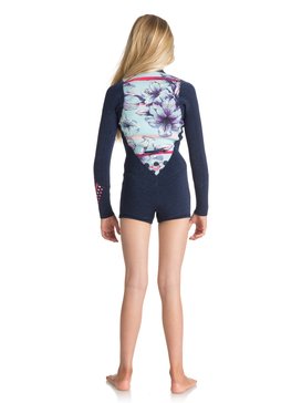 roxy, Гидрокостюм с молнией на груди 2mm Pop Surf, NAVY (bte0) 2mm Pop Surf - Long Sleeve Front Zip Springsuit ERGW403004