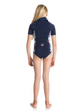 roxy, Гидрокостюм с молнией на груди 2mm Pop Surf, NAVY (bte0) 2mm Pop Surf - Short Sleeve Front Zip Springsuit ERGW503007