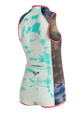 roxy, Wash Capsule 1mm - Muta con pantaloni corti, BLUE PRINT (bsq0) Wash Capsule 1mm - Short John Wetsuit ERGW603002