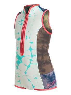 roxy, Wash Capsule 1mm - Muta con pantaloni corti, BLUE PRINT (bsq0) Wash Capsule 1mm - Short John Wetsuit ERGW603002