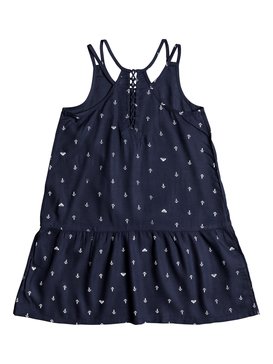 roxy, Moments Of Time - Robe à bretelles pour Fille 8-16 ans, DRESS BLUES WATERCOLOR ANCHOR (btk7) Moments Of Time - Strappy Dress for Girls 8-16 ERGWD03041