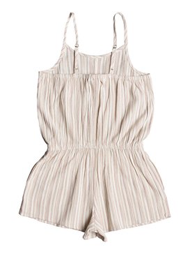 roxy, All My Dreams - Combishort à bretelles pour Fille 8-16 ans, MARSHMALLOW STITCHED STRIPE (wbt3) All My Dreams - Strappy Playsuit for Girls 8-16 ERGWD03042