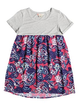 roxy, Branche Of Lilac - Robe tee-shirt pour Fille 8-16 ans, ROUGE RED MAHNA MAHNA (mlj5) Branche Of Lilac - T-Shirt Dress for Girls 8-16 ERGWD03043