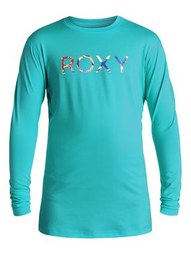roxy, Palms Away - Rash vest a maniche lunghe, DARK JADE (bny0) Palms Away - Long Sleeve Rash Vest ERGWR03005