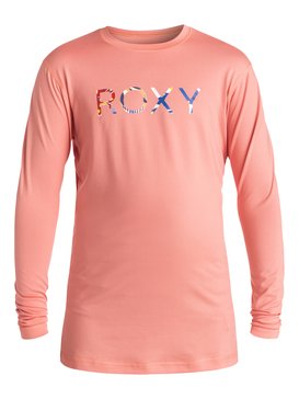 roxy, Palms Away - Rash vest a maniche lunghe, SUNKISSED CORAL (mge0) Palms Away - Long Sleeve Rash Vest ERGWR03005