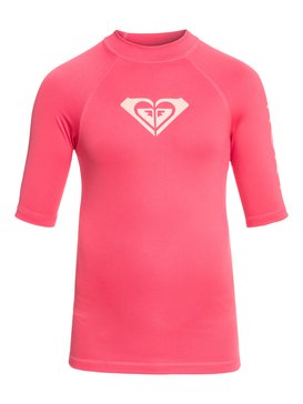 roxy, Whole Hearted - Rash Vest met Korte Mouwen en UPF 50, ROUGE RED (mlj0) Whole Hearted - Short Sleeve UPF 50 Rash Vest ERGWR03079