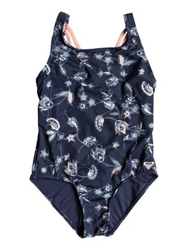 roxy, Beach Days - Maillot de bain une pièce pour Fille 8-16 ans, DRESS BLUES BEYOND WAY (btk1) Beach Days - One-Piece Swimsuit for Girls 8-16 ERGX103029