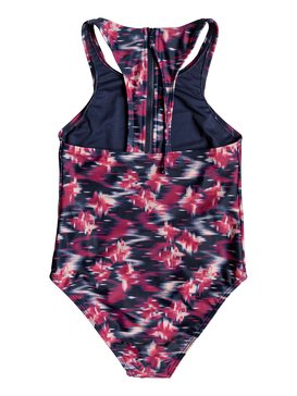 roxy, Tropi Sporty - Maillot de bain une pièce pour Fille 8-16 ans, DRESS BLUES NEON WATERFALL (mlj1) Tropi Sporty - One-Piece Swimsuit for Girls 8-16 ERGX103030