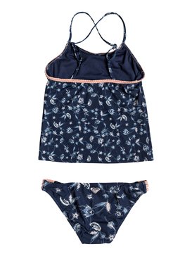 roxy, Beach Days - Ensemble tankini pour Fille 8-16 ans, DRESS BLUES BEYOND WAY (btk1) Beach Days - Tankini Set for Girls 8-16 ERGX203131