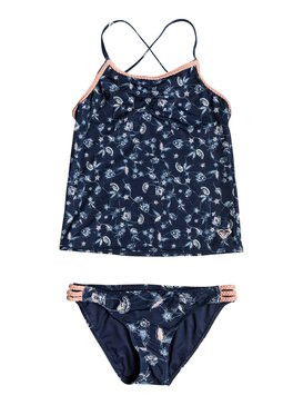 roxy, Beach Days - Ensemble tankini pour Fille 8-16 ans, DRESS BLUES BEYOND WAY (btk1) Beach Days - Tankini Set for Girls 8-16 ERGX203131