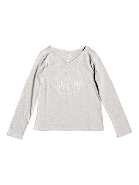 roxy, Say Something - T-shirt manches longues pour Fille 8-16 ans, HERITAGE HEATHER (sgrh) Say Something - Long Sleeve Top for Girls 8-16 ERGZT03331