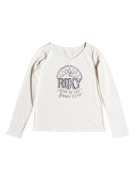 roxy, Say Something - T-shirt manches longues pour Fille 8-16 ans, MARSHMALLOW (wbt0) Say Something - Long Sleeve Top for Girls 8-16 ERGZT03332
