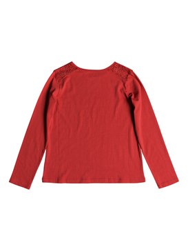 roxy, Good Evening - T-shirt manches longues pour Fille 8-16 ans, MINERAL RED (mmz0) Good Evening - Long Sleeve Top for Girls 8-16 ERGZT03335