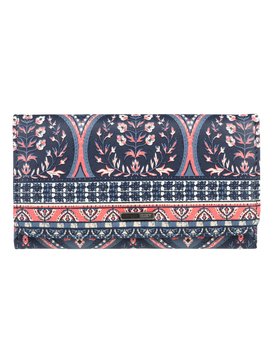 roxy, My Long Eyes - Portefeuille 3 volets pour Femme, CHINA BLUE NEW MAIDEN SWIM (bnd5) My Long Eyes - Tri-Fold Wallet for Women ERJAA03389