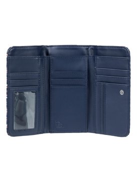 roxy, My Long Eyes - Portefeuille 3 volets pour Femme, CHINA BLUE NEW MAIDEN SWIM (bnd5) My Long Eyes - Tri-Fold Wallet for Women ERJAA03389