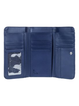 roxy, My Long Eyes - Portefeuille 3 volets pour Femme, DRESS BLUES GEOMETRIC FEELING (btk8) My Long Eyes - Tri-Fold Wallet for Women ERJAA03389