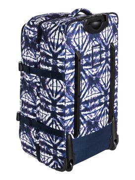 roxy, Long Haul - Valise à roulettes extra-large, DRESS BLUES GEOMETRIC FEELING (btk6) Long Haul - Extra-Large Wheeled Suitcase ERJBL03117