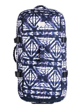 roxy, Long Haul - Valise à roulettes extra-large, DRESS BLUES GEOMETRIC FEELING (btk6) Long Haul - Extra-Large Wheeled Suitcase ERJBL03117