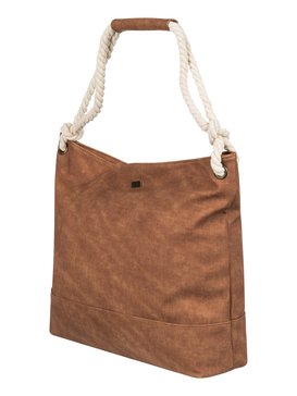 roxy, Famous Street - Bolsa con Asas de Cuero Sintético, BROWN (ctk0) Famous Street - Fake Leather Tote Bag ERJBP03657