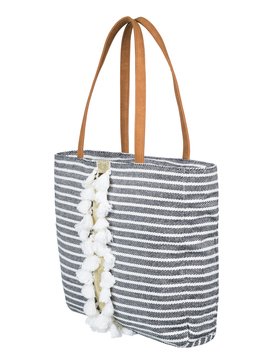 roxy, Catch On Fire - Bolsa de playa con asas de tamaño mediano, TRUE BLACK (kvj0) Catch On Fire - Medium Tote Bag ERJBP03762