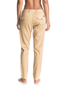 roxy, Брюки чинос с зауженными книзу штанинами Sunrise Sand Straight, CROISSANT (thf0) Sunrise Sand - Straight Tapered Chinos ERJDP03147