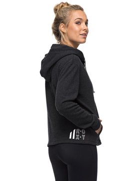 roxy, Толстовка на молнии Endless Barrel A, BLACK HEATHER (kvjh) Endless Barrel A - Zip-Up Hoodie for Women ERJFT03626