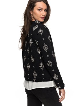 roxy, Куртка Discovering Twins, ANTHRACITE TRIBAL VOICE (kvj6) Discovering Twins - Jersey Jacket ERJFT03646