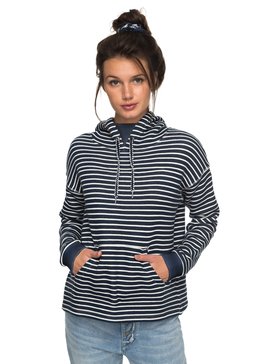 roxy, Greatest Glory Stripe - Sweat à capuche pour Femme, DRESS BLUES TRIPPIN (btk3) Greatest Glory Stripe - Hoodie for Women ERJFT03682