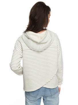 roxy, Greatest Glory Stripe - Sweat à capuche pour Femme, MARSHMALLOW TRIPPIN (wbt3) Greatest Glory Stripe - Hoodie for Women ERJFT03682