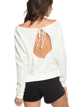 roxy, Lost Memory - Top de Manga Larga que se ata en la Espalda para Mujer, METRO HEATHER (tenh) Lost Memory - Tie-Back Long Sleeve Top for Women ERJFT03691