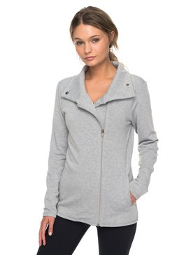 roxy, Paradis To Paradise - Sudadera Técnica con Capucha y Cremallera, HERITAGE HEATHER (sgrh) Paradis To Paradise - Technical Zip-Up Sweatshirt ERJFT03718